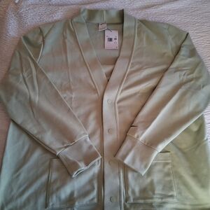 Nike Dri-Fit Standard Issue Golf  Cardigan Green Honeydew Fb5456-343 NWT  XXL